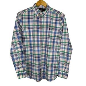 Ralph Lauren Boys Plaid Button Down Size XL 18/20